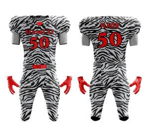 ชุดเสื้อเจอร์ซีย์พิมพ์ลายซับลิเมชันสำหรับใส่เล่นกีฬาอเมริกันฟุตบอลโรงงานออกแบบโลโก้ได้ตามต้องการ - Product Image 2