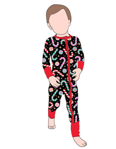 Vêtements pour enfants imprimés de Noël de haute qualité Pyjamas en bambou pour enfants Combinaison confortable pour bébé Vêtements pour nouveau-nés Vêtements pour enfants - Product Image 3