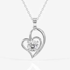 Colgante de Diamante Cultivado en Laboratorio con Corte Portugués en Oro de 14k para un Regalo Elegante - Product Image 3