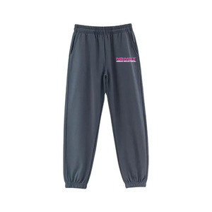 Joggers pour hommes avec logo personnalisé pantalons de survêtement 100% coton tout match grande taille pantalons décontractés légers anti-rides - Product Image 5