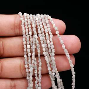 Perle de diamant naturel blanc non taillé - Product Image 3