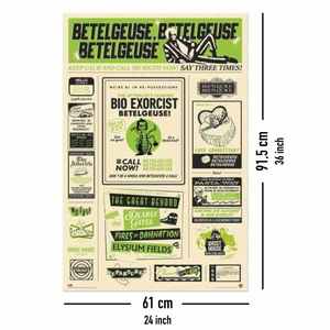 Póster de Beetlejuice 2 con marco de metal negro - Product Image 2