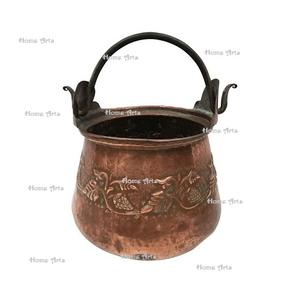 Cubo de Carbón de Cobre y Latón Hecho a Mano, Calidad Superior, Forma Personalizada, para Uso en Interiores y Exteriores - Product Image 4