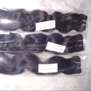 Textura suave del sur de la India. Tejido de cabello humano ondulado natural. Tejido de cabello crudo de un donante más vendido de la India - Product Image 6