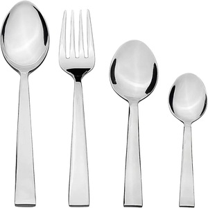 Couteau en argent pour restaurant, cuillère et fourchette, boîte de présentation de couverts en acier inoxydable pour mariage au restaurant - Product Image 4