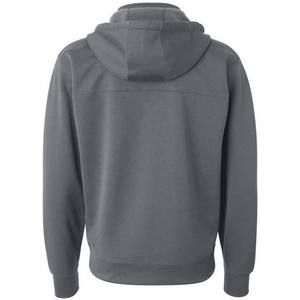 Sweat-shirts à capuche pour hommes de couleur grise avec fermeture éclair, logo personnalisé brodé, prix bas, manches longues, en molleton de coton, vêtements décontractés d'hiver - Product Image 3