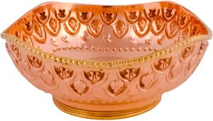 King International Cuivre Acier Indien Bol De Service Cuivre Acier Inoxydable Martelé Karahi Plats Indiens Servir - Product Image 6