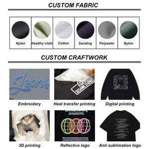 Sudadera Unisex al por Mayor, Chaqueta Holgada, Sudadera con Capucha de Algodón de Manga Larga para Mujer - Product Image 6