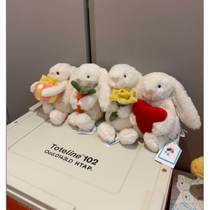 Jelly Cat Bashful Beige Bunny <b>Rabbit</b> Kawaii Plush Doll 12cm Polyester Soothing Pillow with Long-Eared Features - Product Image 3