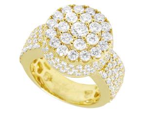 Custom Yellow Gold Plated Moissanite Diamond <b>Ring</b> for <b>Men</b> Unique S925 Sterling <b>Silver</b> Everyday <b>Ring</b> - Product Image 2