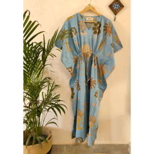Caftán Coastal Sky Palm - Vestido playero transpirable - Product Image 2