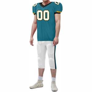 Uniforme de football américain à manches courtes respirant personnalisé pour équipe internationale de conception nouvelle et haute performance - Product Image 6