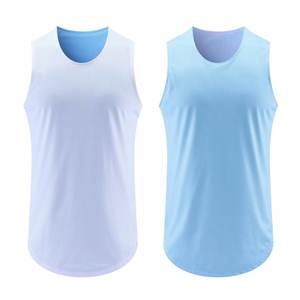 Maillot de basket-ball sans manches pour hommes de haute qualité, taille et couleur personnalisées, respirant, antibactérien - Product Image 2