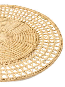Artex Thien Thanh Round Woven Rattan <b>Placemats</b> Natural Wicker Table Mats - Product Image 6