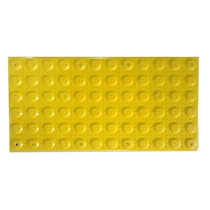 Aceras 600*300 Fibra de vidrio SMC Azulejo táctil Pavimento TGSI Indicadores Azulejo Antideslizante FRP GRP Pavimentación táctil peatones - Product Image 2