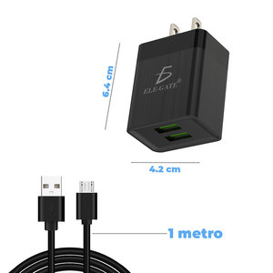 Caricabatterie Rapido QC3.0 per Cellulari Android 5V 2A con Cavo Micro V8 in Plastica Resistente - Product Image 4
