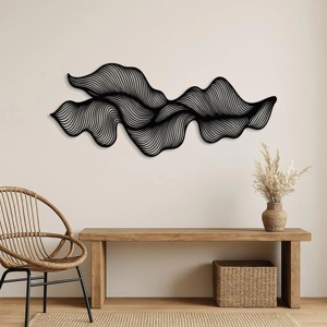 Trendy Metal Wall <b>Art</b> Decor Handcrafted Iron Sculpture Stylish Decorative Wall Hanging for Living Room Bedroom Office - Product Image 6