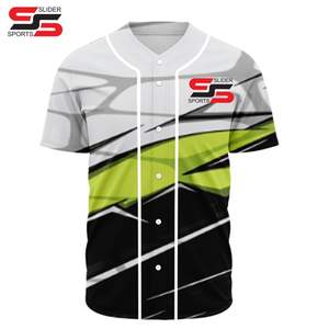 Venta al por mayor Oem sublimación llano blanco béisbol Jersey camiseta personalizada béisbol Jerseys para hombres - Product Image 3