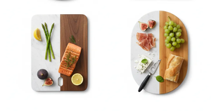 Juego de Tabla de Quesos y Tabla de Cortar de Madera Clásica |   Tablas de Cocina de Madera Maciza Sostenible - Product Image 6