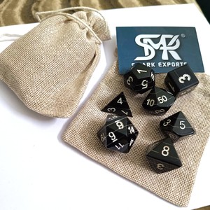 Juego de dados poliédricos de cuerno de búfalo Natural Premium, dados de juego hechos a mano para juegos de rol DND RPG y juegos de mesa de fantasía - Product Image 5