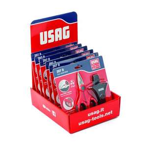 Expositor de mostrador USAG con 6 tijeras y 207 productos de tijeras y cortadoras D - Product Image 1
