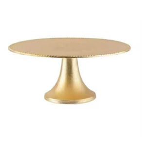 Support à gâteau à un étage finition or, pour pâtisseries, cupcakes, présentoir à gâteaux, style support à gâteau en métal - Product Image 1