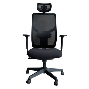 Chaise de bureau ergonomique pivotante Rex 03 HOGVP150 avec appui-tête réglable, design contemporain pour la maison, l'atelier, la chambre à coucher, en mousse - Product Image 2