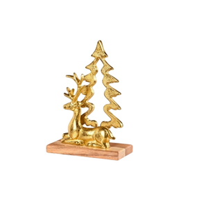 Adorno Navideño Moderno de Metal Plateado, Escultura de Árbol de Navidad, Decoración de Mesa, Centro de Mesa Elegante, Figura Decorativa para el Hogar - Product Image 2
