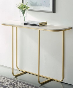 Mesa de consola de diseño de lujo moderno de alta calidad para decoración clásica para sala de estar, muebles de mesa de consola de Metal. - Product Image 1