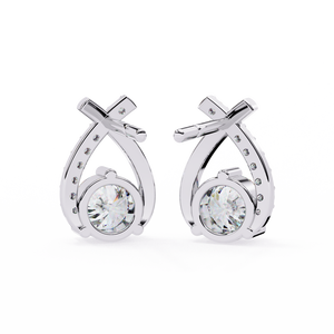 18K Gold Lab Grown Diamond Earrings Unisex Brilliant Cut Filled IGI Certified Premium Luxury Wedding Engagement Fine Jewelry - Product Image 5