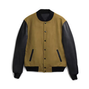 เสื้อแจ็กเก็ตเบสบอลของผู้ชายเครื่องแต่งกายแนวสตรีทปักลายสไตล์คลาสสิก - Product Image 1