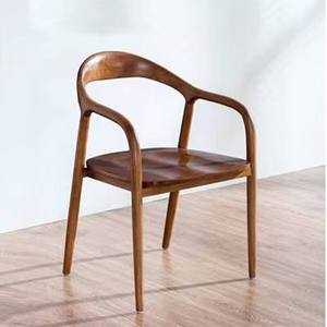 Meubles de salon d'intérieur de Style de luxe moderne nordique bar d'hôtel <span class=keywords><strong>fauteuil</strong></span> de jambe en bois de frêne massif Schmitt en <span class=keywords><strong>teck</strong></span> blanc - Product Image 5