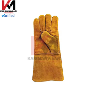 Guantes de Trabajo de Cuero Vacuno de Primera Calidad, Guantes de Seguridad Industriales Resistentes, Protección Doble en la Palma, para Construcción y Almacén - Product Image 5
