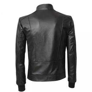 Blouson en cuir pour homme grande taille, fabriqué au Pakistan, couleur personnalisée, col montant en toile, design réversible et respirant, modèle 2026 - Product Image 3