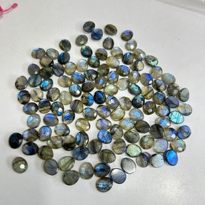 Pierre précieuse en vrac de Labradorite bleue naturelle dans la coupe de forme ovale de 8/10MM - Product Image 4