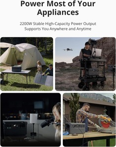 Stazione Portatile DJI Power <span class=keywords><strong>1000</strong></span>, Batteria LiFePO4 1024Wh, Uscita AC 2200W/USB-C 140W, Pannello Solare Ultra-Silenzioso 23db, Backup Domestico - Product Image 2