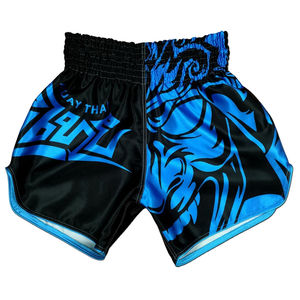 Meilleur short de Muay Thai avec impression de logo personnalisé Nouveau design pour hommes Technique sublimée XS Taille Prix raisonnable Respirant - Product Image 1