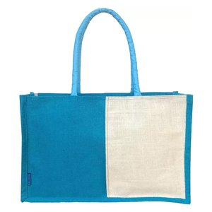 Bolsa de Yute Ecológica Personalizada con Asas de Cuero Genuino, Bolsa de Compras Espaciosa y Versátil para Realzar el Estilo - Product Image 2