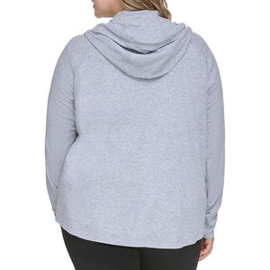 Wholesale <b>Women</b> Zipper Hoodies Cotton <b>Fleece</b> Custom Embroidery OEM Fashion Streetwear Private Label Gym Wear 2025 Trend - Product Image 4