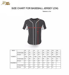 เสื้อเบสบอลแบบระบายอากาศได้ดี พิมพ์ลายชื่อทีม โลโก้ และหมายเลขตามสั่ง สำหรับผู้ใหญ่ทุกเพศ - Product Image 6
