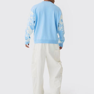 OEM hombre Casual Hip Hop sudadera en blanco de felpa de los hombres de gran tamaño de cuello redondo sudaderas 2026 de manga larga sudaderas de los hombres OEM - Product Image 3