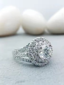 925 Sterling Silver Custom Trendy Solitaire VVS Moissanite Engagement Gift 100% Satisfaction Guarantee 14k/18k Gold for Weddings - Product Image 5