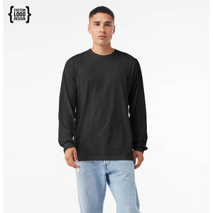 Camiseta de Manga Larga de Alta Calidad, Personalizada, Ajuste Holgado, para Hombre, con Estampado Puff, de Algodón, Manga Completa - Product Image 4