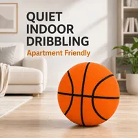 Ballon de basket Elite taille 7, 29,5 pouces, revêtement PU, poids 340g, toucher doux, faible bruit, ballon d'entraînement intérieur