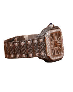 Montre de luxe pour homme, entièrement pavée de diamants en moissanite, acier inoxydable, mouvement automatique, style hip-hop, verre de cadran - Product Image 3