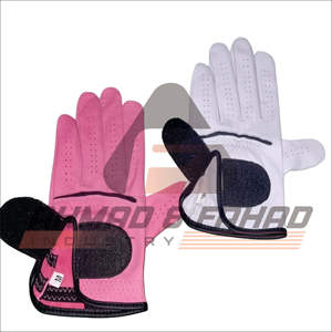 Gants de golf en cuir Cabretta rose et blanc pour joueurs de niveau professionnel doux et respirants avec poignées en cuir véritable - Product Image 4