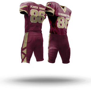 Venta al por mayor de sublimación personalizada, camiseta de fútbol americano, uniformes de fútbol americano de entrenamiento universitario juvenil de gran tamaño - Product Image 1