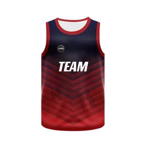 Camisetas de baloncesto por sublimación de alto rendimiento, uniforme de equipo transpirable de poliéster de secado rápido impreso personalizado para jugador de baloncesto - Product Image 4