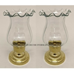 Support en métal de qualité supérieure plaqué or de haute qualité et verre transparent fabriqué à l'ouragan de concepteur unique pour la décoration de mariage - Product Image 6