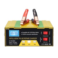 Chargeur intelligent de réparation par impulsions, expert 12 ans d'expérience : Identification automatique 12V/24V avec compatibilité batterie lithium et certification CE/FC/RoHS
